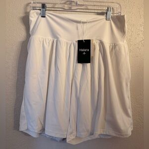 Halara NWT Softlyzero Airy Tennis Skirt Skort White Athletic Size XL
